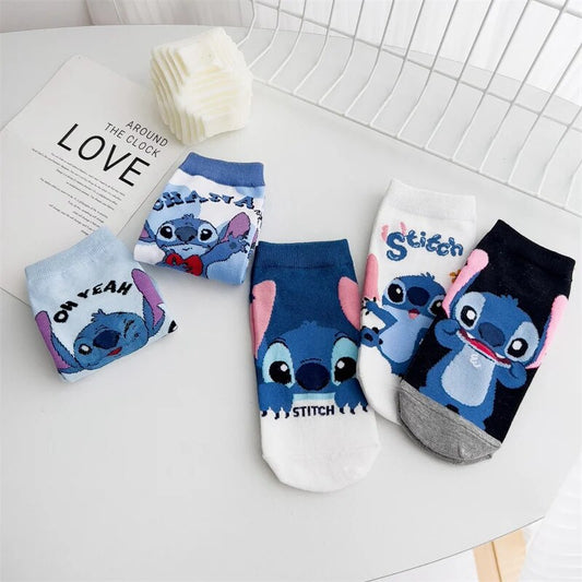 Stitch Chaussettes courtes en coton